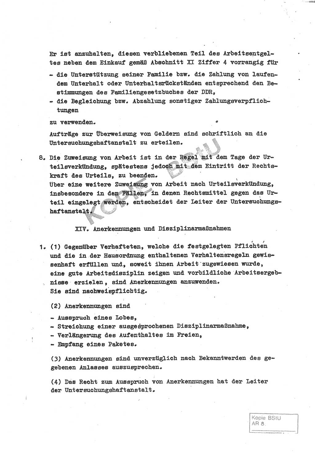 Gemeinsame Anweisung über die Durchführung der Untersuchungshaft [Deutsche Demokratische Republik (DDR)] - vom 22. Mai 1980, Der Generalstaatsanwalt (GStA) der Deutschen Demokratischen Republik, Der Minister für Staatssicherheit (MfS), Der Minister des Innern und Chef der Deutschen Volkspolizei (DVP), 22.5.1980, Blatt 9/1 (Gem. Anw. U-Haft DDR GStA MfS DVP 1980, Bl. 9/1)