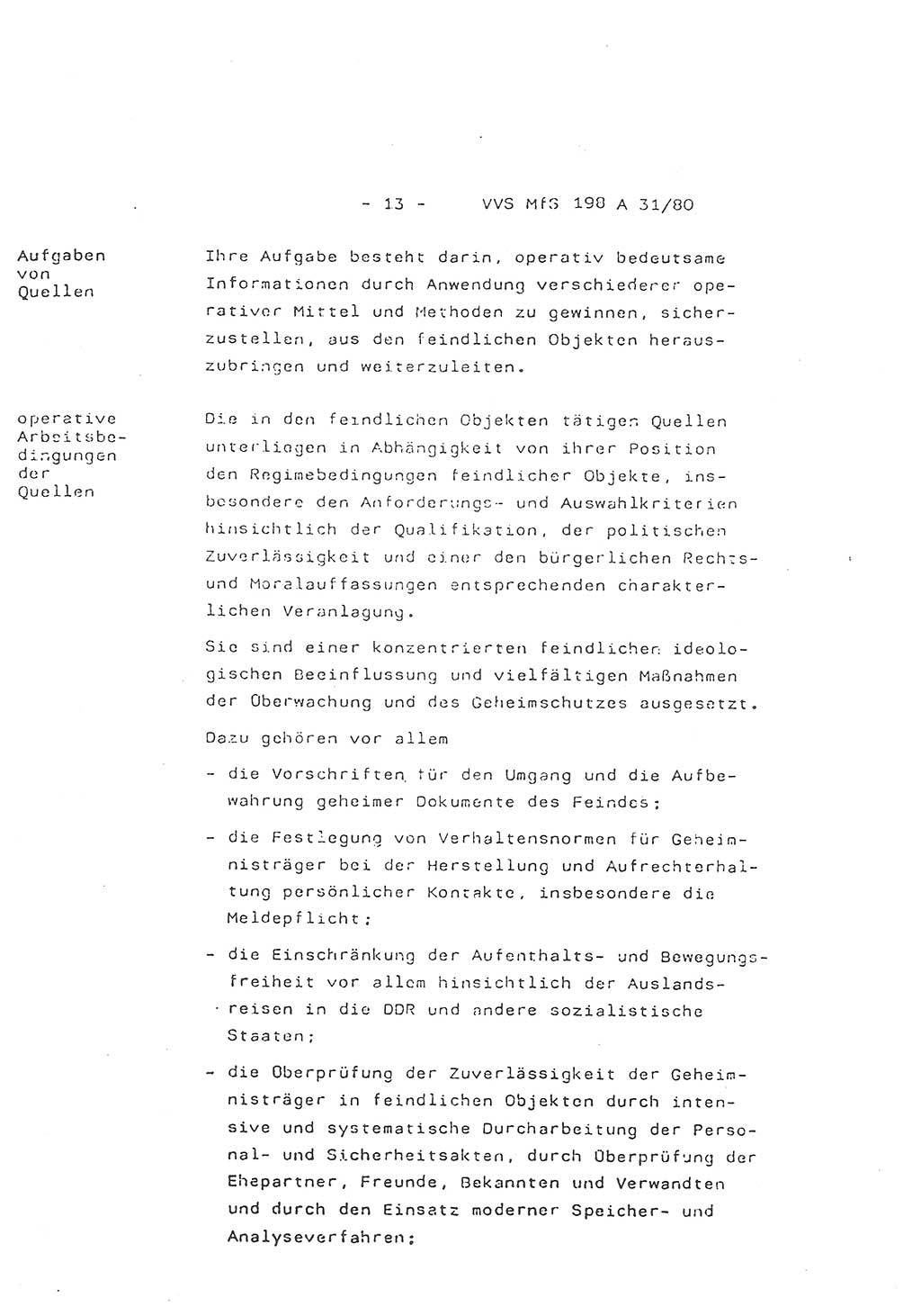 2. Kommentar zur Richtlinie 2/79, Die Anforderungen an Inoffizielle Mitarbeiter der Diensteinheiten der Aufklärung des MfS, Die IM-Kategorien, Deutsche Demokratische Republik (DDR), Ministerium für Staatssicherheit (MfS), Hauptverwaltung A (HV A), Vertrauliche Verschlußsache (VVS) 198 A 31/80, Berlin 1980, Blatt 13 (Komm. RL 2/79 DDR MfS HV A VVS 198 A 31/80 1980, Bl. 13)