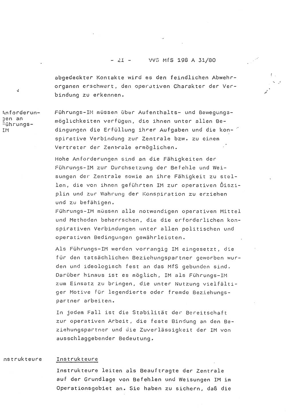 2. Kommentar zur Richtlinie 2/79, Die Anforderungen an Inoffizielle Mitarbeiter der Diensteinheiten der Aufklärung des MfS, Die IM-Kategorien, Deutsche Demokratische Republik (DDR), Ministerium für Staatssicherheit (MfS), Hauptverwaltung A (HV A), Vertrauliche Verschlußsache (VVS) 198 A 31/80, Berlin 1980, Blatt 21 (Komm. RL 2/79 DDR MfS HV A VVS 198 A 31/80 1980, Bl. 21)