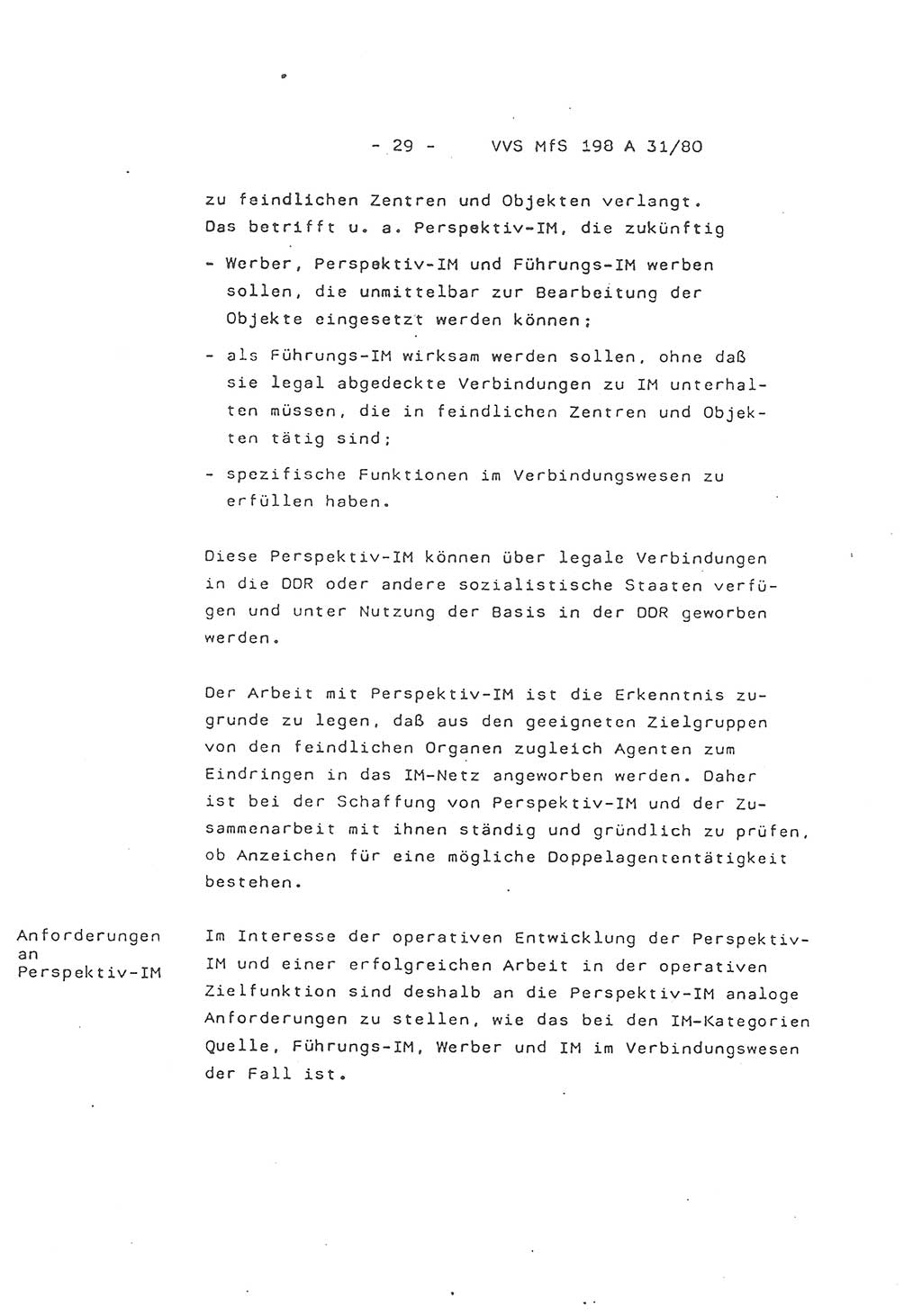 2. Kommentar zur Richtlinie 2/79, Die Anforderungen an Inoffizielle Mitarbeiter der Diensteinheiten der Aufklärung des MfS, Die IM-Kategorien, Deutsche Demokratische Republik (DDR), Ministerium für Staatssicherheit (MfS), Hauptverwaltung A (HV A), Vertrauliche Verschlußsache (VVS) 198 A 31/80, Berlin 1980, Blatt 29 (Komm. RL 2/79 DDR MfS HV A VVS 198 A 31/80 1980, Bl. 29)