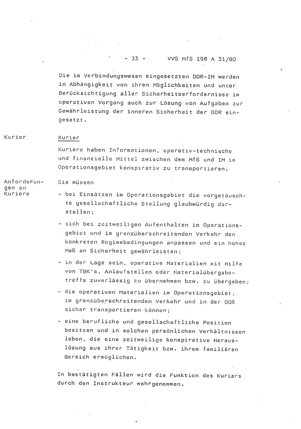 2. Kommentar zur Richtlinie 2/79, Die Anforderungen an Inoffizielle Mitarbeiter der Diensteinheiten der Aufklärung des MfS, Die IM-Kategorien, Deutsche Demokratische Republik (DDR), Ministerium für Staatssicherheit (MfS), Hauptverwaltung A (HV A), Vertrauliche Verschlußsache (VVS) 198 A 31/80, Berlin 1980, Blatt 33 (Komm. RL 2/79 DDR MfS HV A VVS 198 A 31/80 1980, Bl. 33)