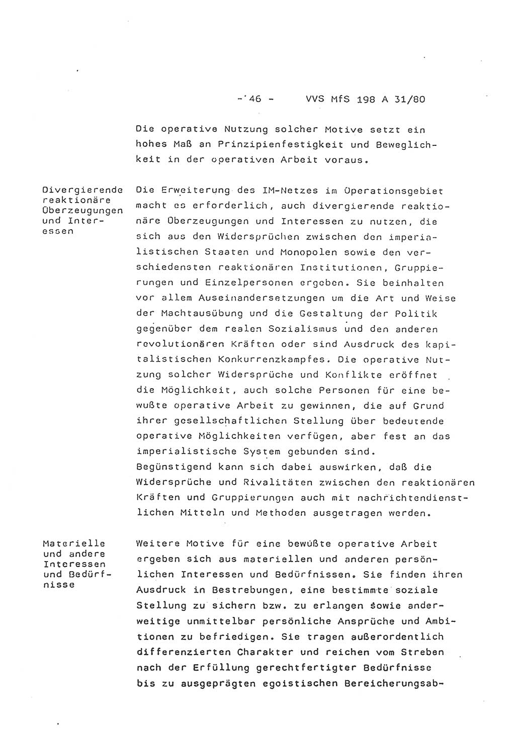 2. Kommentar zur Richtlinie 2/79, Die Anforderungen an Inoffizielle Mitarbeiter der Diensteinheiten der Aufklärung des MfS, Die IM-Kategorien, Deutsche Demokratische Republik (DDR), Ministerium für Staatssicherheit (MfS), Hauptverwaltung A (HV A), Vertrauliche Verschlußsache (VVS) 198 A 31/80, Berlin 1980, Blatt 46 (Komm. RL 2/79 DDR MfS HV A VVS 198 A 31/80 1980, Bl. 46)