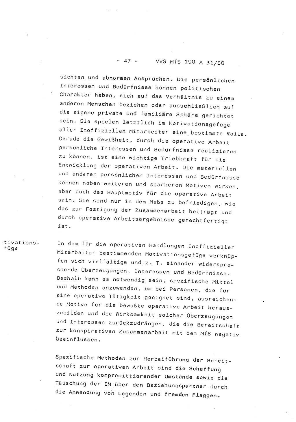 2. Kommentar zur Richtlinie 2/79, Die Anforderungen an Inoffizielle Mitarbeiter der Diensteinheiten der Aufklärung des MfS, Die IM-Kategorien, Deutsche Demokratische Republik (DDR), Ministerium für Staatssicherheit (MfS), Hauptverwaltung A (HV A), Vertrauliche Verschlußsache (VVS) 198 A 31/80, Berlin 1980, Blatt 47 (Komm. RL 2/79 DDR MfS HV A VVS 198 A 31/80 1980, Bl. 47)