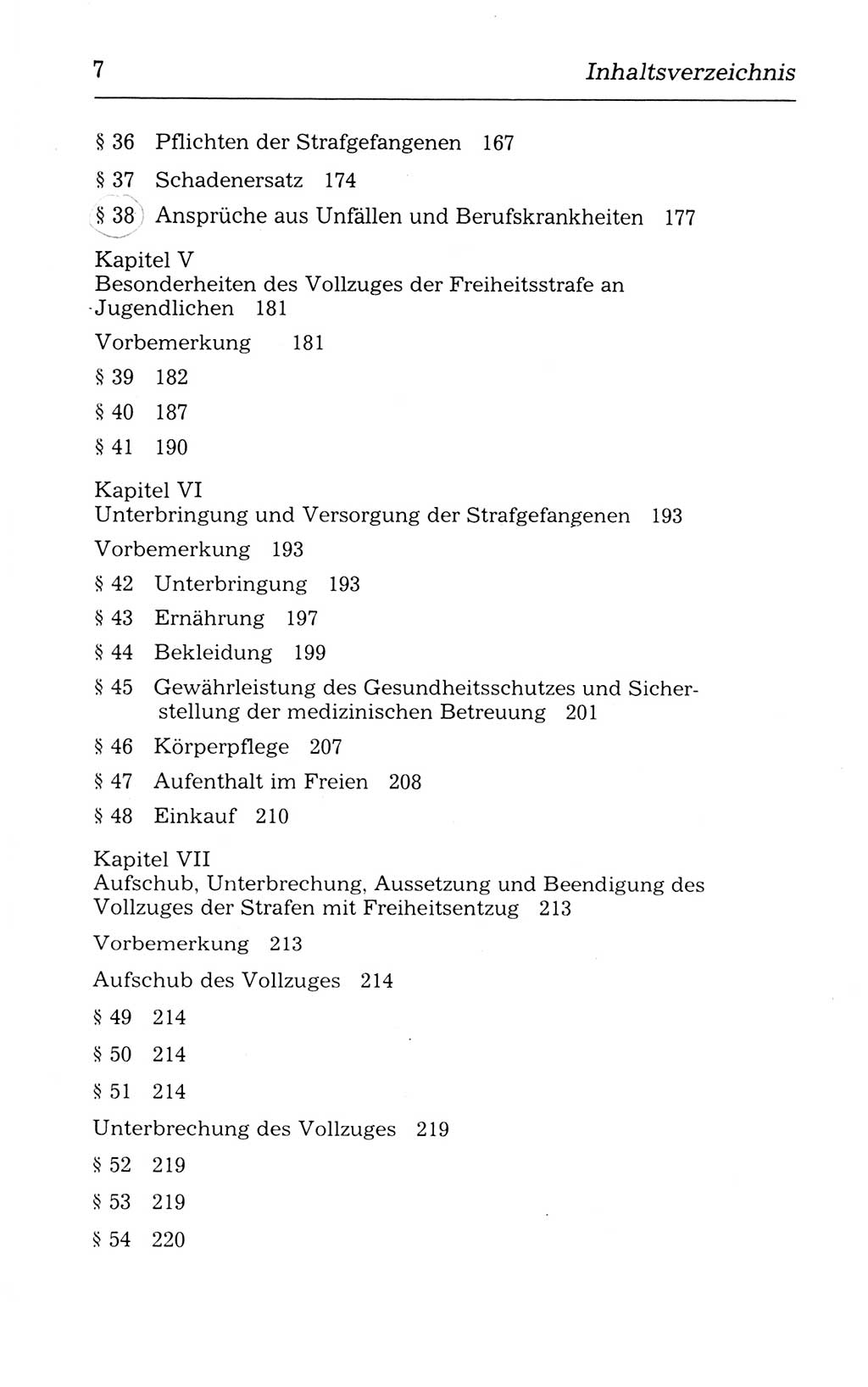 Kommentar zum Strafvollzugsgesetz [(StVG) Deutsche Demokratische Republik (DDR)] 1980, Seite 7 (Komm. StVG DDR 1980, S. 7)