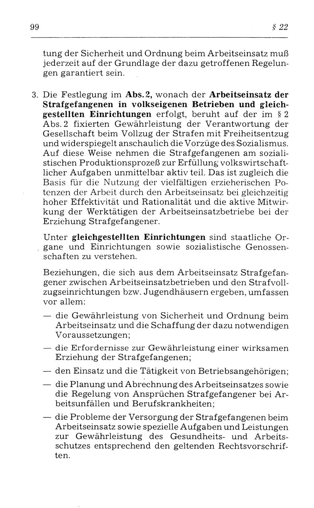 Kommentar zum Strafvollzugsgesetz [(StVG) Deutsche Demokratische Republik (DDR)] 1980, Seite 99 (Komm. StVG DDR 1980, S. 99)