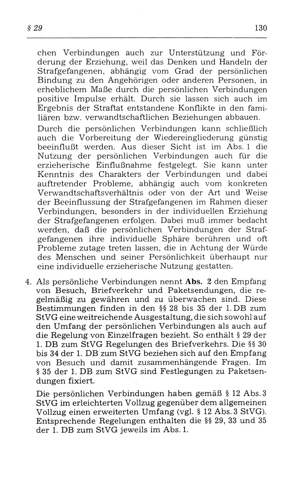 Kommentar zum Strafvollzugsgesetz [(StVG) Deutsche Demokratische Republik (DDR)] 1980, Seite 130 (Komm. StVG DDR 1980, S. 130)