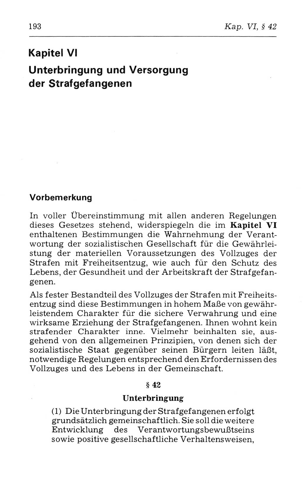 Kommentar zum Strafvollzugsgesetz [(StVG) Deutsche Demokratische Republik (DDR)] 1980, Seite 193 (Komm. StVG DDR 1980, S. 193)