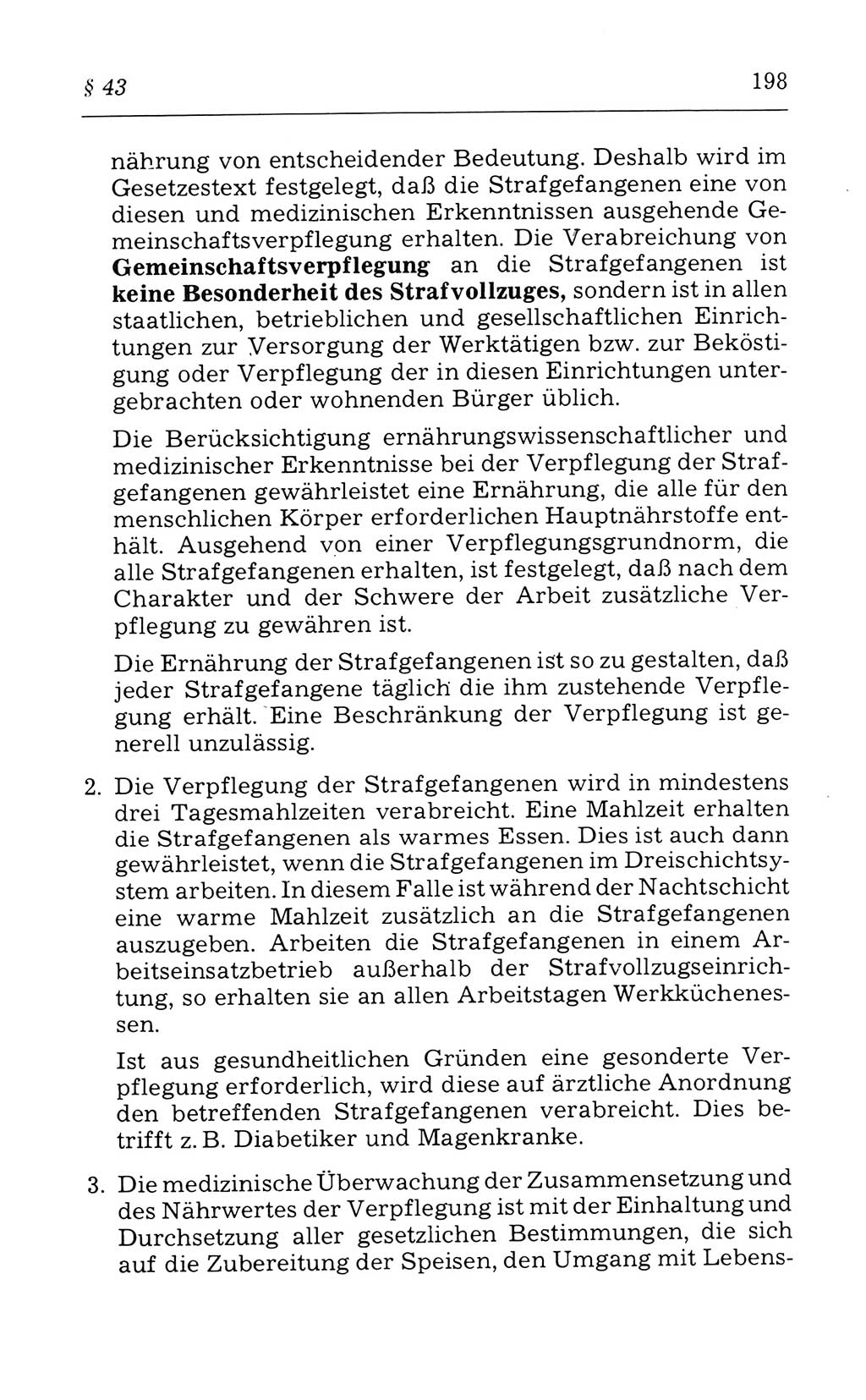 Kommentar zum Strafvollzugsgesetz [(StVG) Deutsche Demokratische Republik (DDR)] 1980, Seite 198 (Komm. StVG DDR 1980, S. 198)