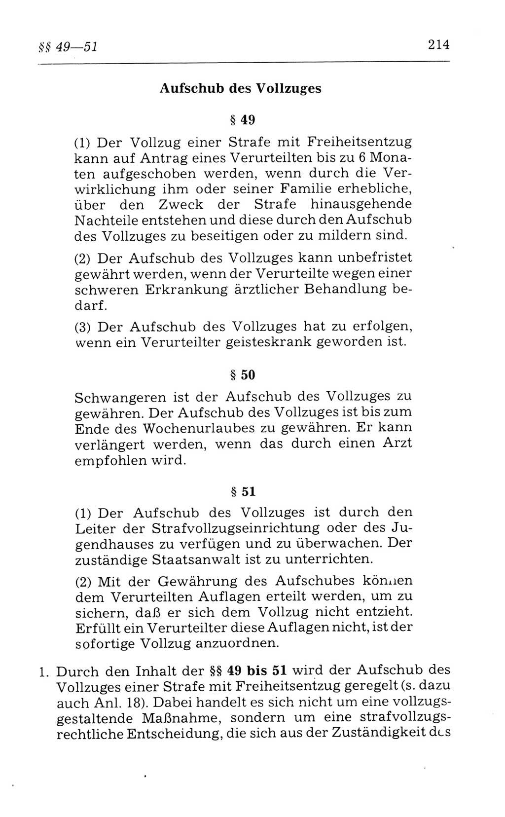Kommentar zum Strafvollzugsgesetz [(StVG) Deutsche Demokratische Republik (DDR)] 1980, Seite 214 (Komm. StVG DDR 1980, S. 214)