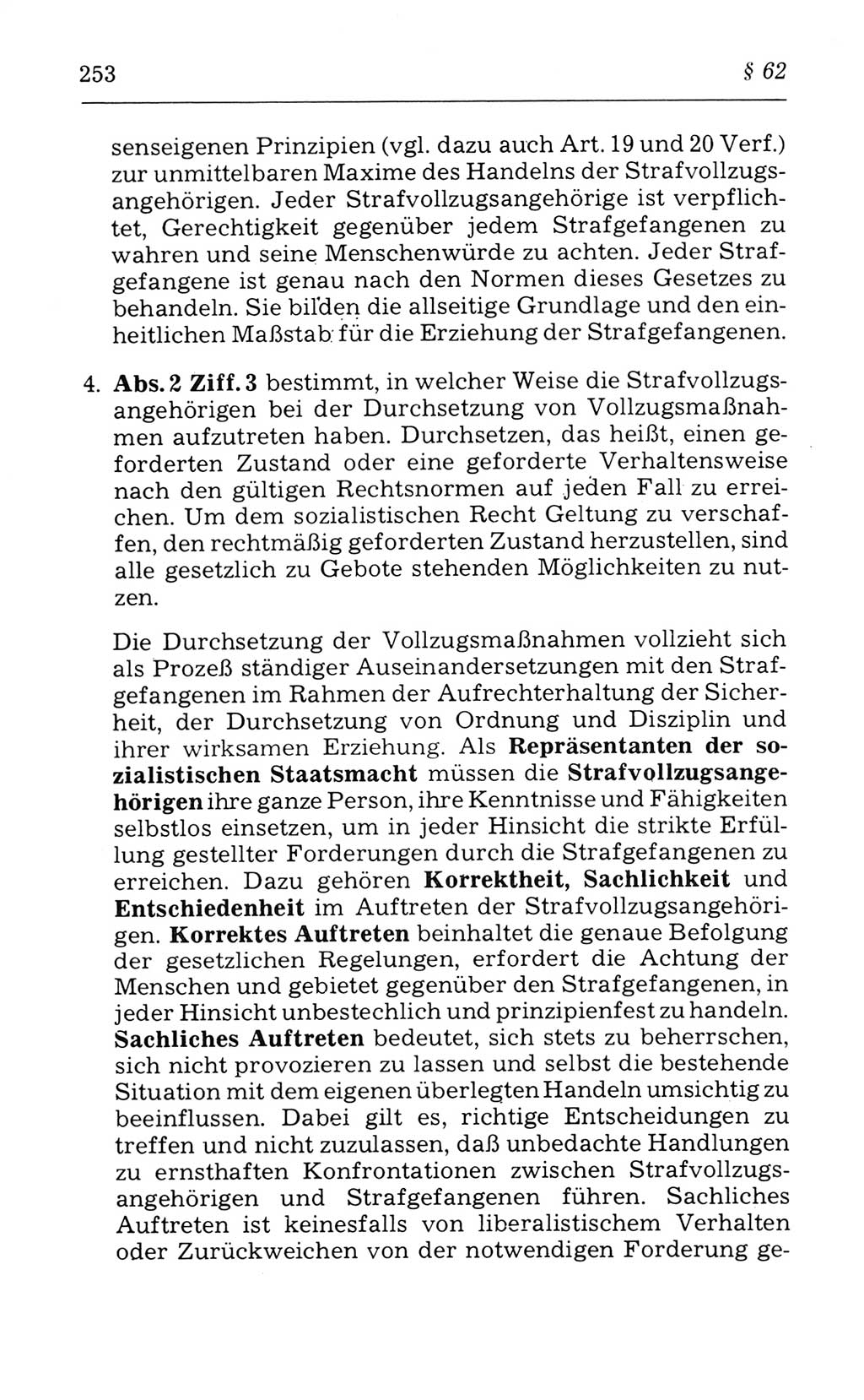 Kommentar zum Strafvollzugsgesetz [(StVG) Deutsche Demokratische Republik (DDR)] 1980, Seite 253 (Komm. StVG DDR 1980, S. 253)