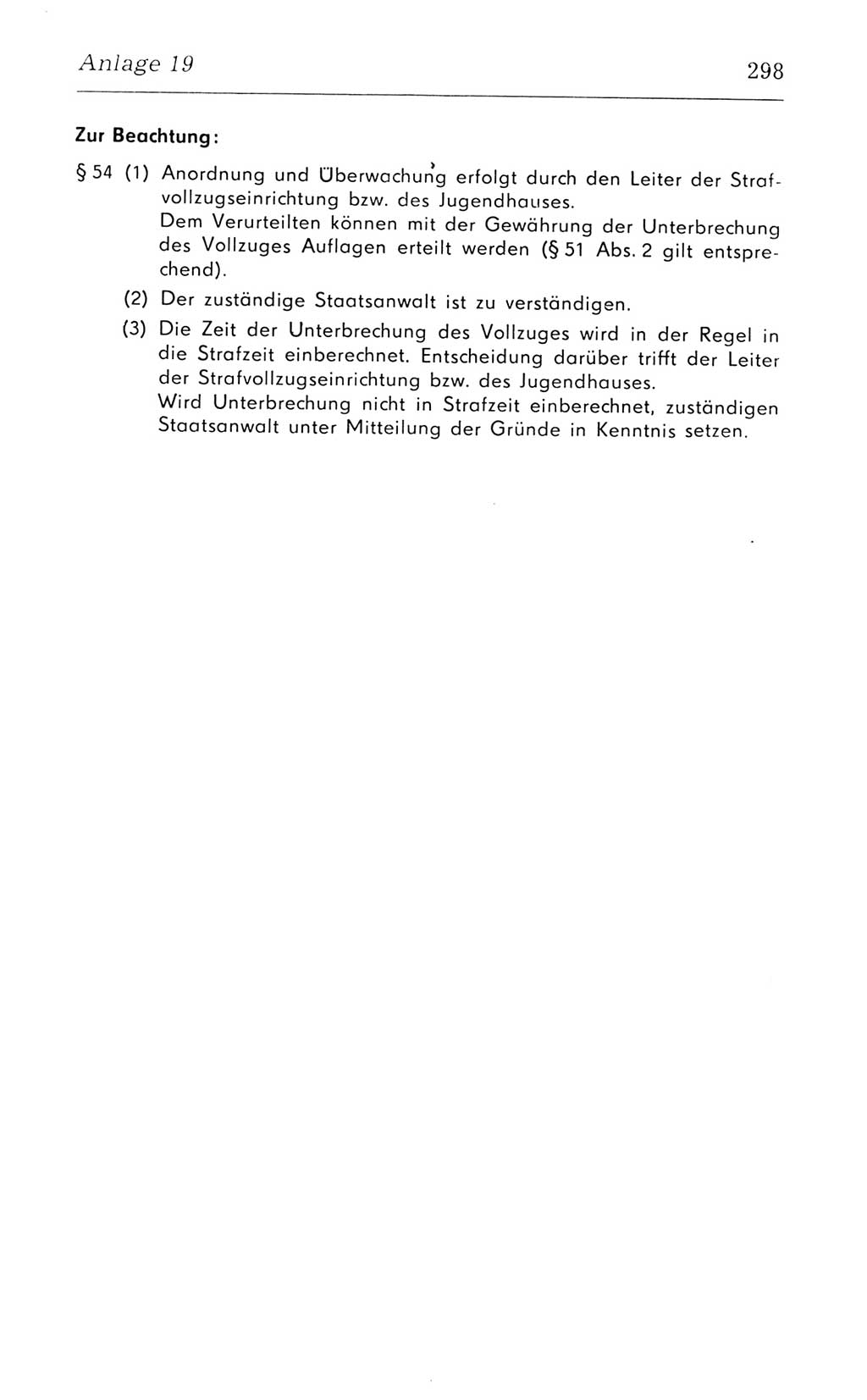 Kommentar zum Strafvollzugsgesetz [(StVG) Deutsche Demokratische Republik (DDR)] 1980, Seite 298 (Komm. StVG DDR 1980, S. 298)