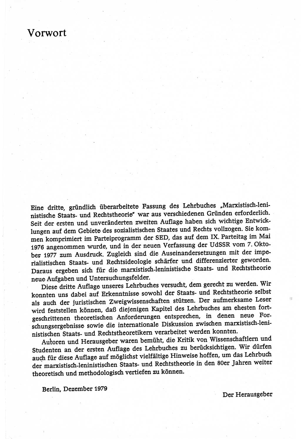 Marxistisch-leninistische (ML) Staats- und Rechtstheorie [Deutsche Demokratische Republik (DDR)], Lehrbuch 1980, Seite 5 (ML St.-R.-Th. DDR Lb. 1980, S. 5)