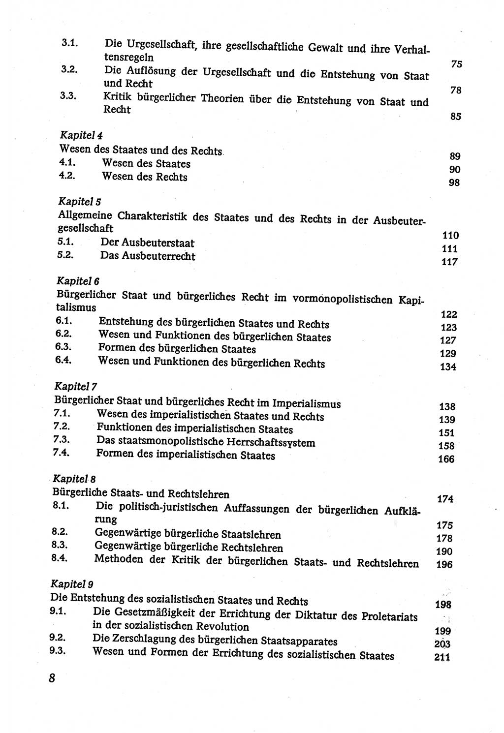 Marxistisch-leninistische (ML) Staats- und Rechtstheorie [Deutsche Demokratische Republik (DDR)], Lehrbuch 1980, Seite 8 (ML St.-R.-Th. DDR Lb. 1980, S. 8)