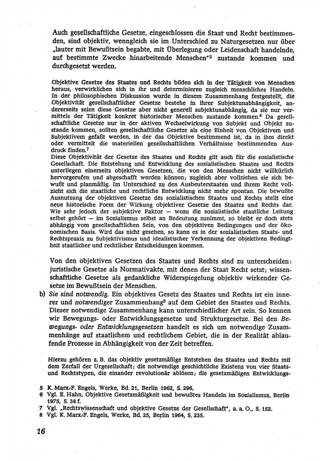 Marxistisch-leninistische (ML) Staats- und Rechtstheorie [Deutsche Demokratische Republik (DDR)], Lehrbuch 1980, Seite 16 (ML St.-R.-Th. DDR Lb. 1980, S. 16)