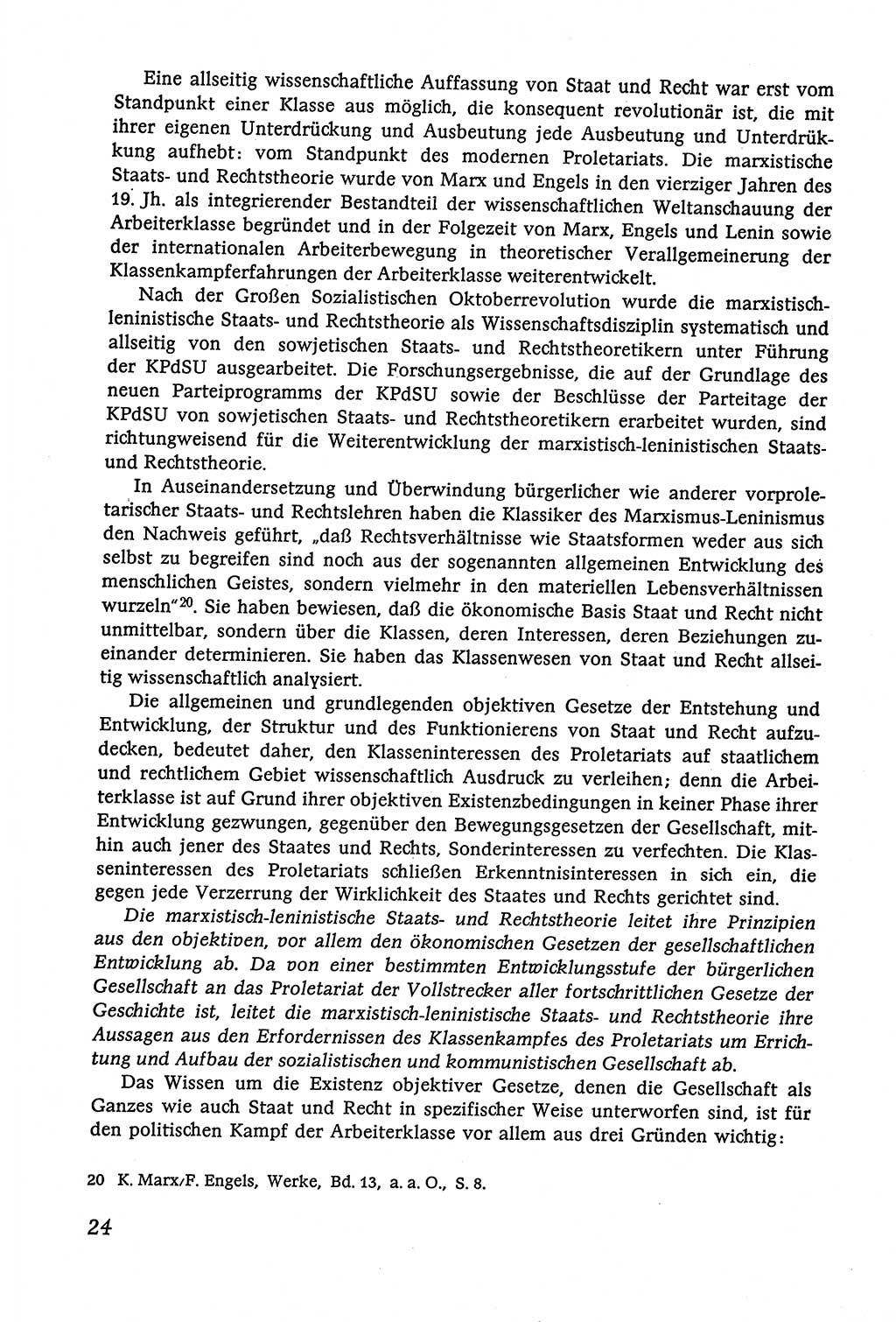 Marxistisch-leninistische (ML) Staats- und Rechtstheorie [Deutsche Demokratische Republik (DDR)], Lehrbuch 1980, Seite 24 (ML St.-R.-Th. DDR Lb. 1980, S. 24)