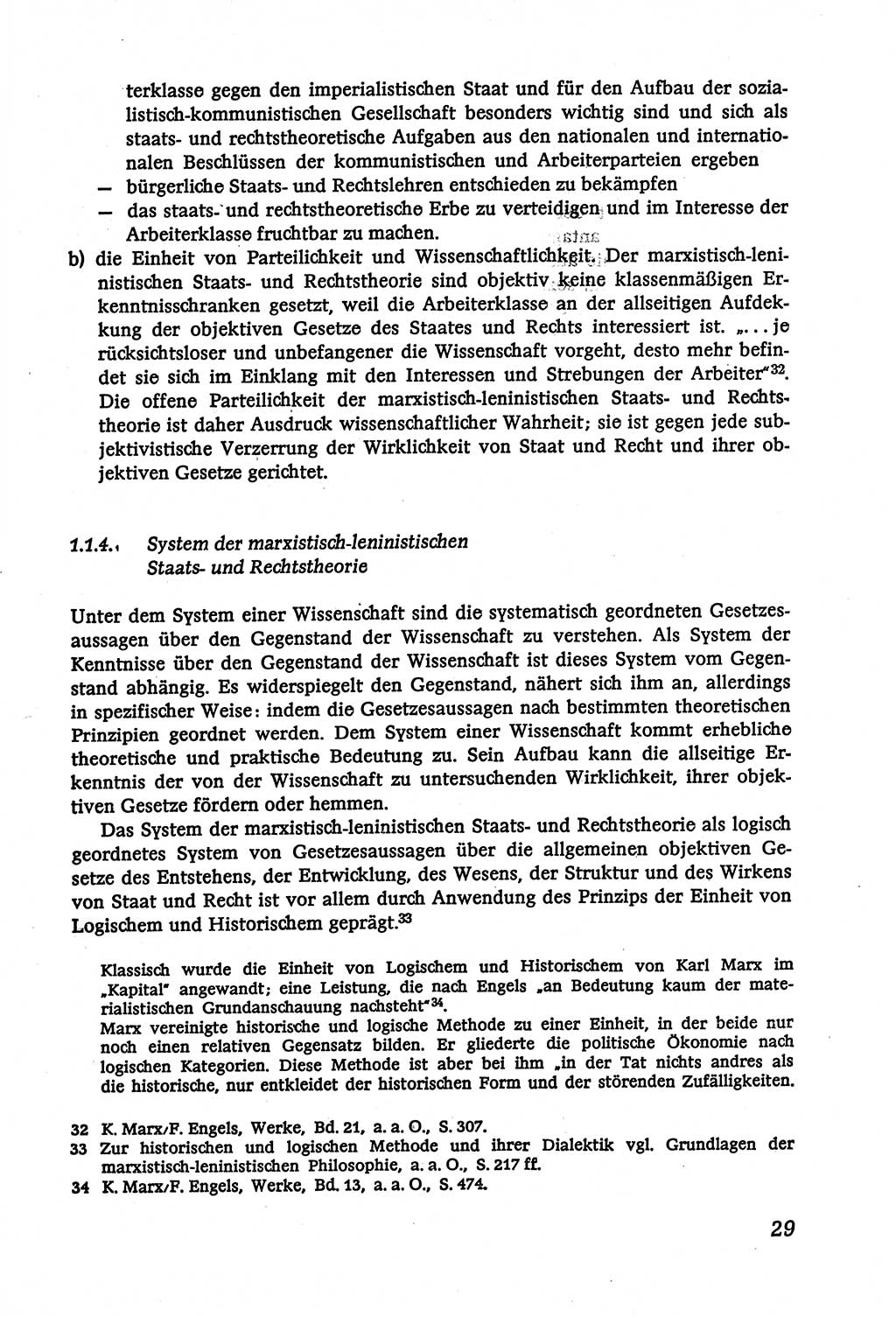 Marxistisch-leninistische (ML) Staats- und Rechtstheorie [Deutsche Demokratische Republik (DDR)], Lehrbuch 1980, Seite 29 (ML St.-R.-Th. DDR Lb. 1980, S. 29)