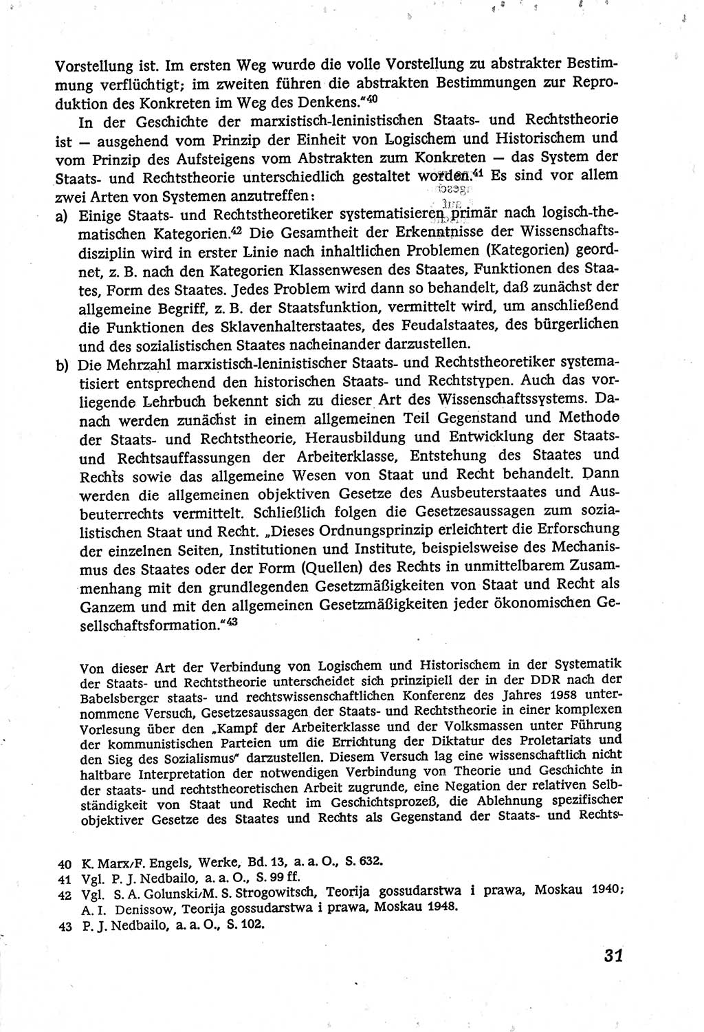 Marxistisch-leninistische (ML) Staats- und Rechtstheorie [Deutsche Demokratische Republik (DDR)], Lehrbuch 1980, Seite 31 (ML St.-R.-Th. DDR Lb. 1980, S. 31)