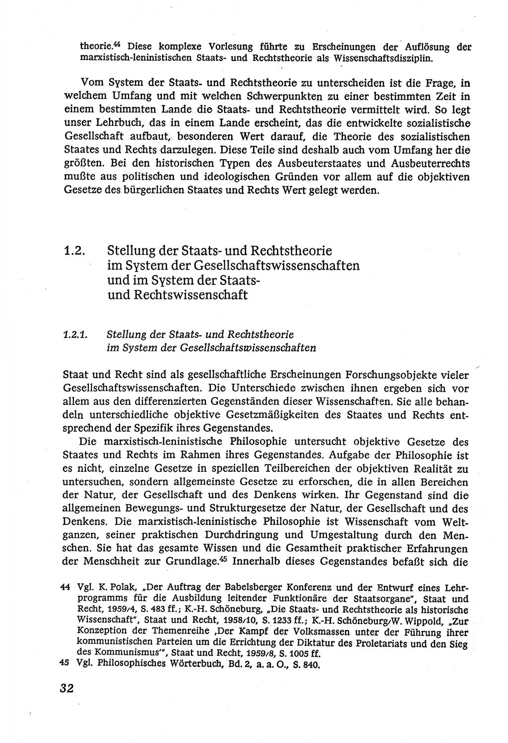 Marxistisch-leninistische (ML) Staats- und Rechtstheorie [Deutsche Demokratische Republik (DDR)], Lehrbuch 1980, Seite 32 (ML St.-R.-Th. DDR Lb. 1980, S. 32)