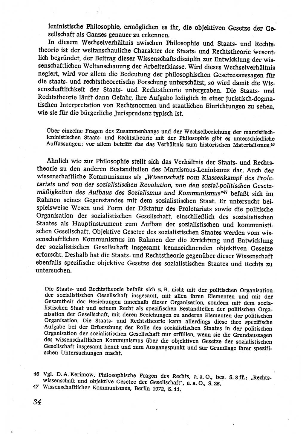 Marxistisch-leninistische (ML) Staats- und Rechtstheorie [Deutsche Demokratische Republik (DDR)], Lehrbuch 1980, Seite 34 (ML St.-R.-Th. DDR Lb. 1980, S. 34)