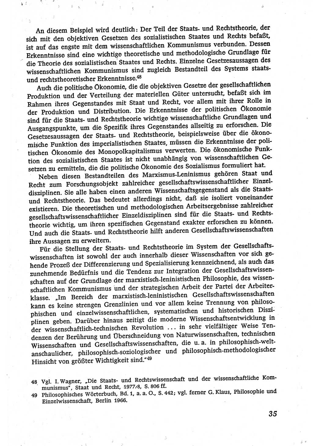 Marxistisch-leninistische (ML) Staats- und Rechtstheorie [Deutsche Demokratische Republik (DDR)], Lehrbuch 1980, Seite 35 (ML St.-R.-Th. DDR Lb. 1980, S. 35)