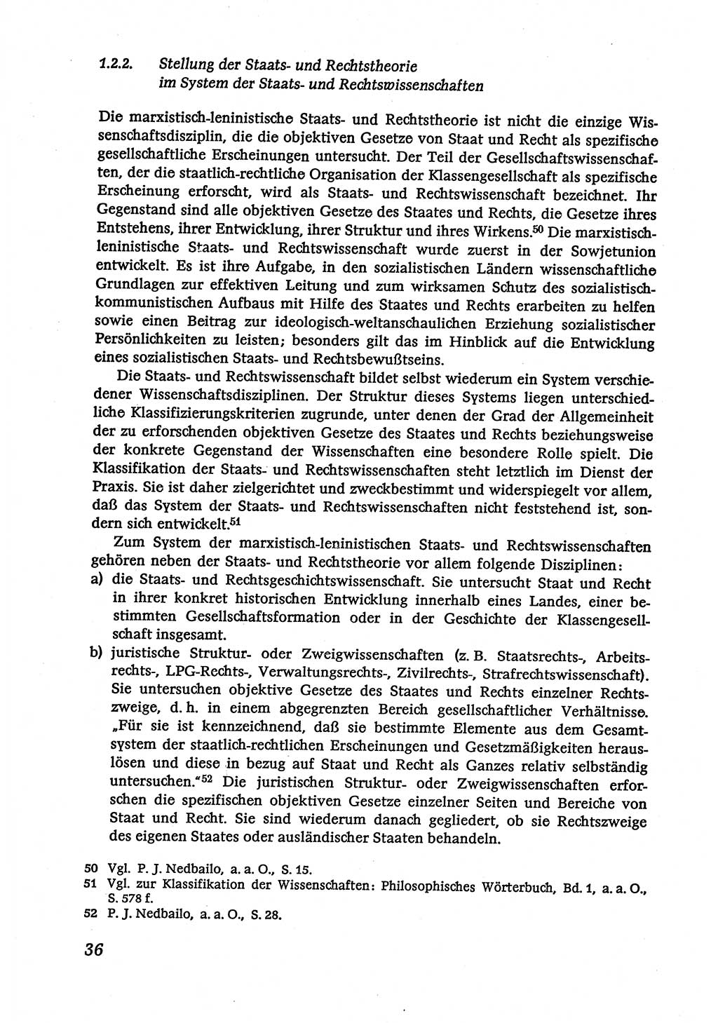 Marxistisch-leninistische (ML) Staats- und Rechtstheorie [Deutsche Demokratische Republik (DDR)], Lehrbuch 1980, Seite 36 (ML St.-R.-Th. DDR Lb. 1980, S. 36)