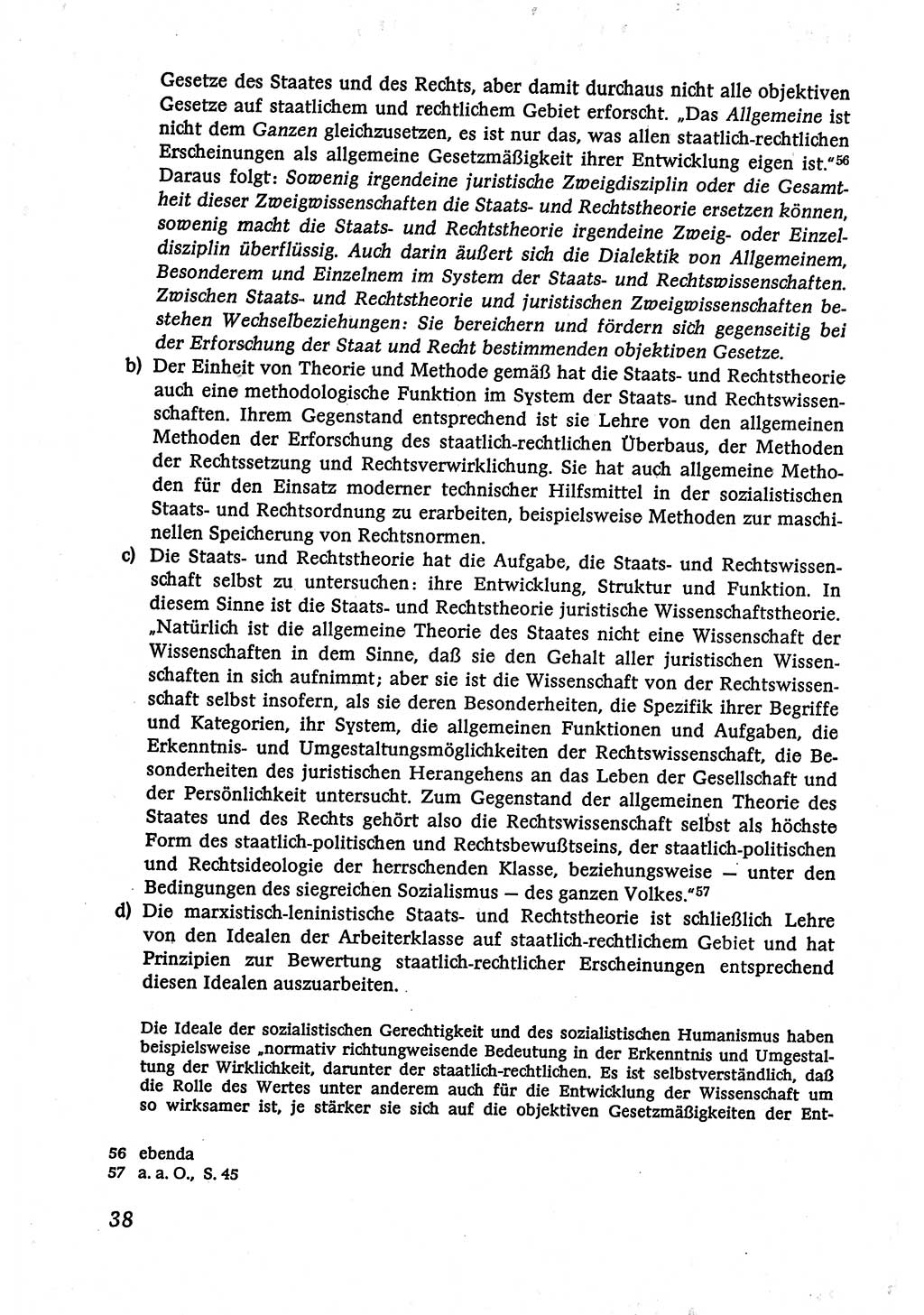 Marxistisch-leninistische (ML) Staats- und Rechtstheorie [Deutsche Demokratische Republik (DDR)], Lehrbuch 1980, Seite 38 (ML St.-R.-Th. DDR Lb. 1980, S. 38)