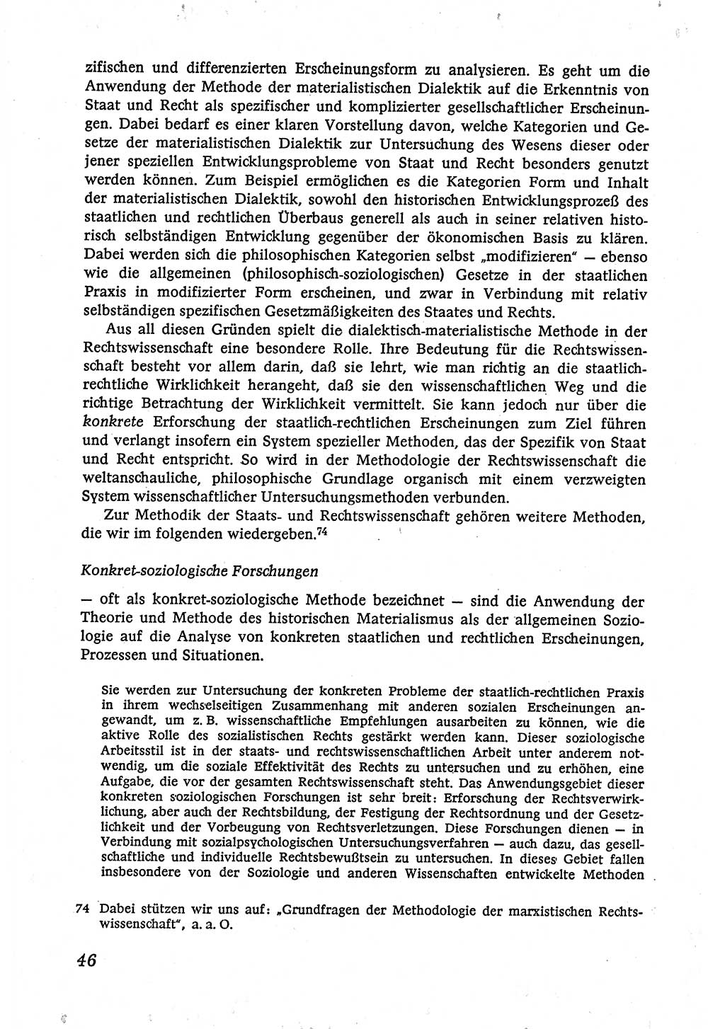 Marxistisch-leninistische (ML) Staats- und Rechtstheorie [Deutsche Demokratische Republik (DDR)], Lehrbuch 1980, Seite 46 (ML St.-R.-Th. DDR Lb. 1980, S. 46)