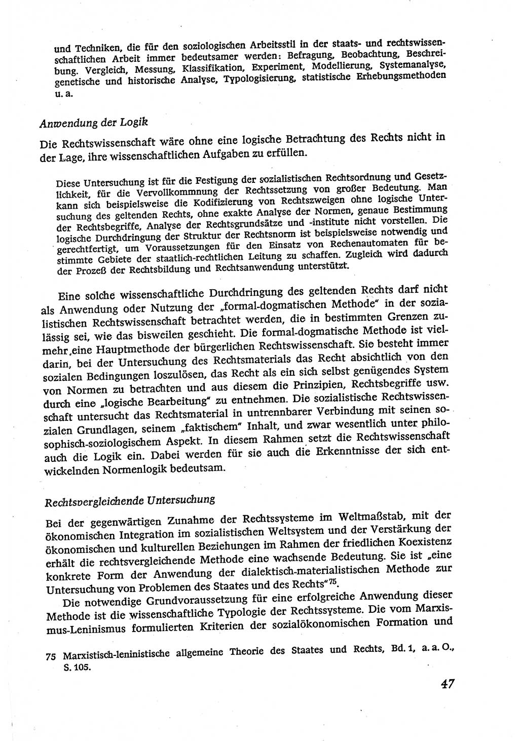 Marxistisch-leninistische (ML) Staats- und Rechtstheorie [Deutsche Demokratische Republik (DDR)], Lehrbuch 1980, Seite 47 (ML St.-R.-Th. DDR Lb. 1980, S. 47)