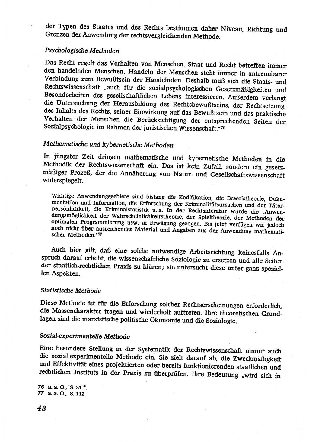 Marxistisch-leninistische (ML) Staats- und Rechtstheorie [Deutsche Demokratische Republik (DDR)], Lehrbuch 1980, Seite 48 (ML St.-R.-Th. DDR Lb. 1980, S. 48)