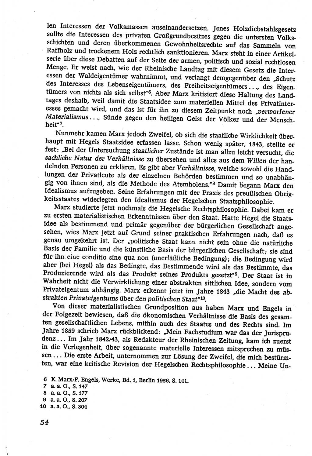 Marxistisch-leninistische (ML) Staats- und Rechtstheorie [Deutsche Demokratische Republik (DDR)], Lehrbuch 1980, Seite 54 (ML St.-R.-Th. DDR Lb. 1980, S. 54)