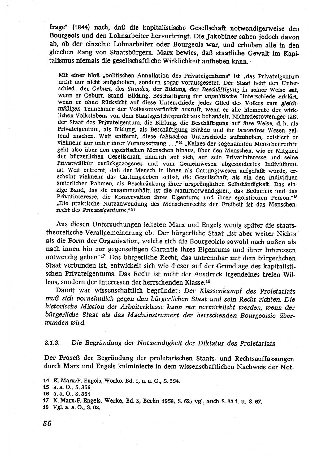 Marxistisch-leninistische (ML) Staats- und Rechtstheorie [Deutsche Demokratische Republik (DDR)], Lehrbuch 1980, Seite 56 (ML St.-R.-Th. DDR Lb. 1980, S. 56)