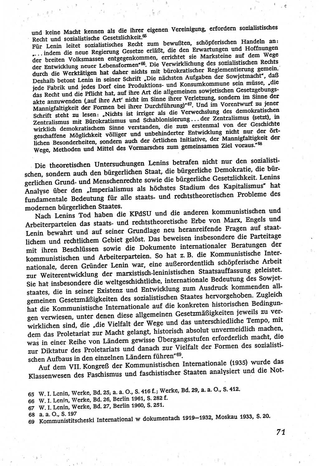 Marxistisch-leninistische (ML) Staats- und Rechtstheorie [Deutsche Demokratische Republik (DDR)], Lehrbuch 1980, Seite 71 (ML St.-R.-Th. DDR Lb. 1980, S. 71)