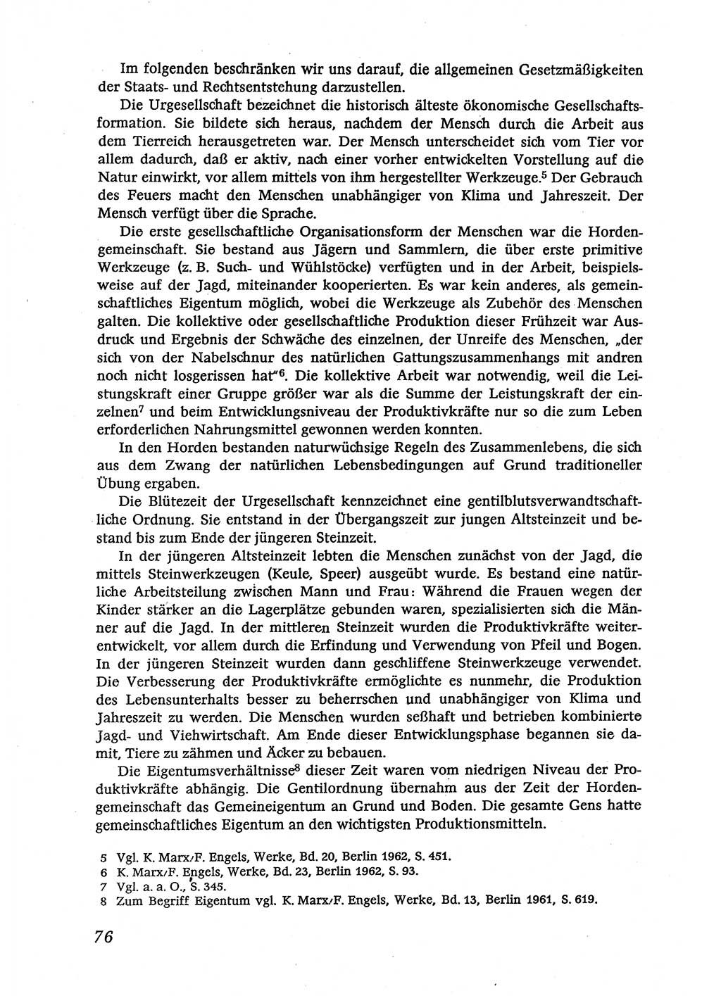 Marxistisch-leninistische (ML) Staats- und Rechtstheorie [Deutsche Demokratische Republik (DDR)], Lehrbuch 1980, Seite 76 (ML St.-R.-Th. DDR Lb. 1980, S. 76)