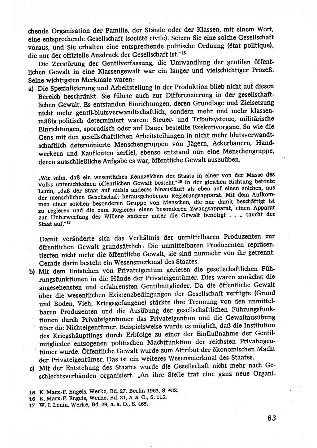 Marxistisch-leninistische (ML) Staats- und Rechtstheorie [Deutsche Demokratische Republik (DDR)], Lehrbuch 1980, Seite 83 (ML St.-R.-Th. DDR Lb. 1980, S. 83)