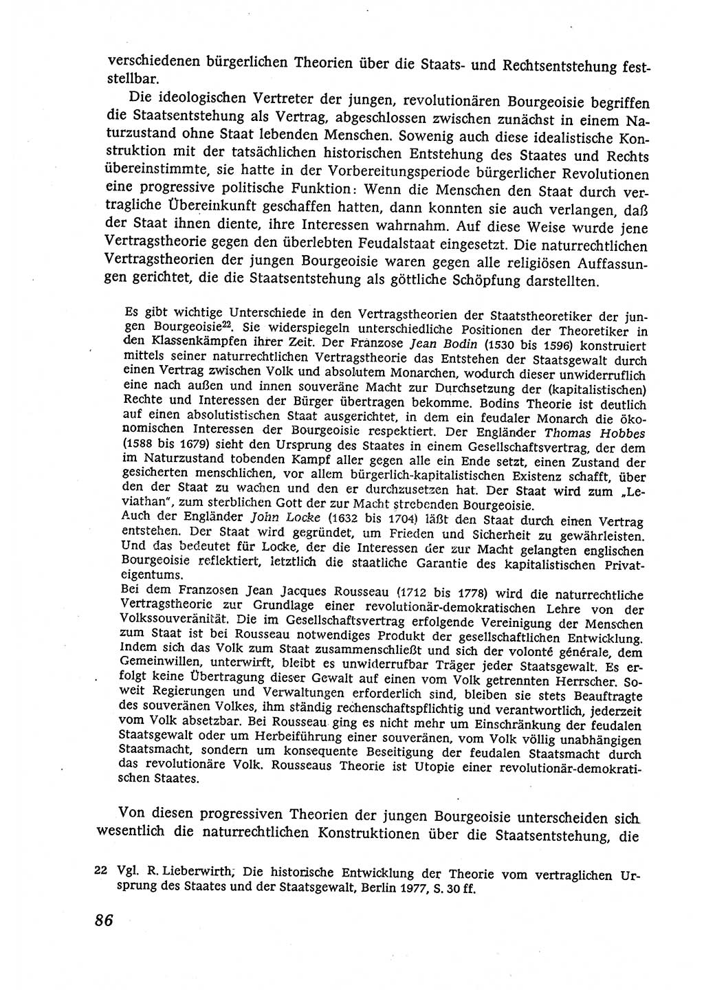 Marxistisch-leninistische (ML) Staats- und Rechtstheorie [Deutsche Demokratische Republik (DDR)], Lehrbuch 1980, Seite 86 (ML St.-R.-Th. DDR Lb. 1980, S. 86)