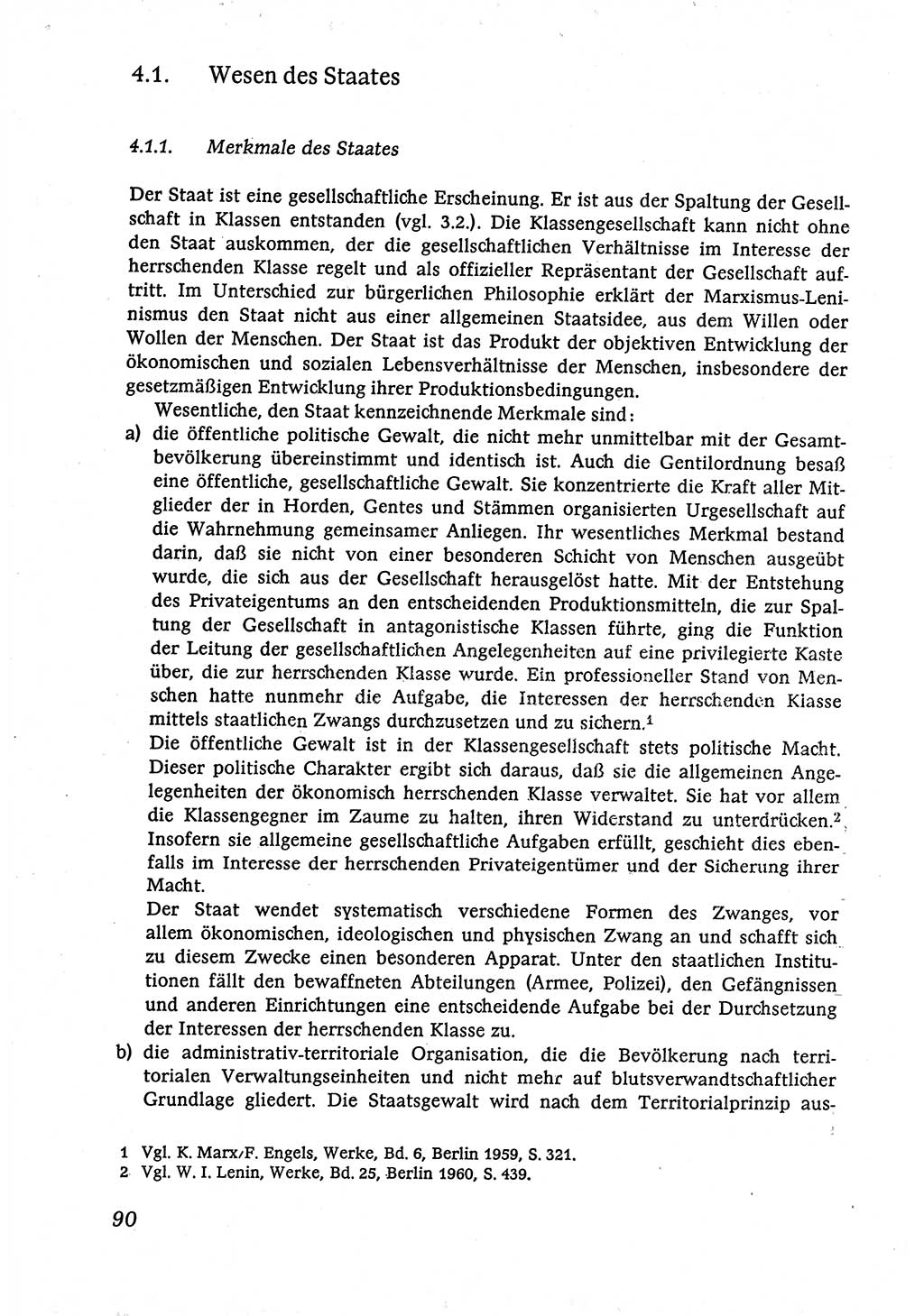 Marxistisch-leninistische (ML) Staats- und Rechtstheorie [Deutsche Demokratische Republik (DDR)], Lehrbuch 1980, Seite 90 (ML St.-R.-Th. DDR Lb. 1980, S. 90)