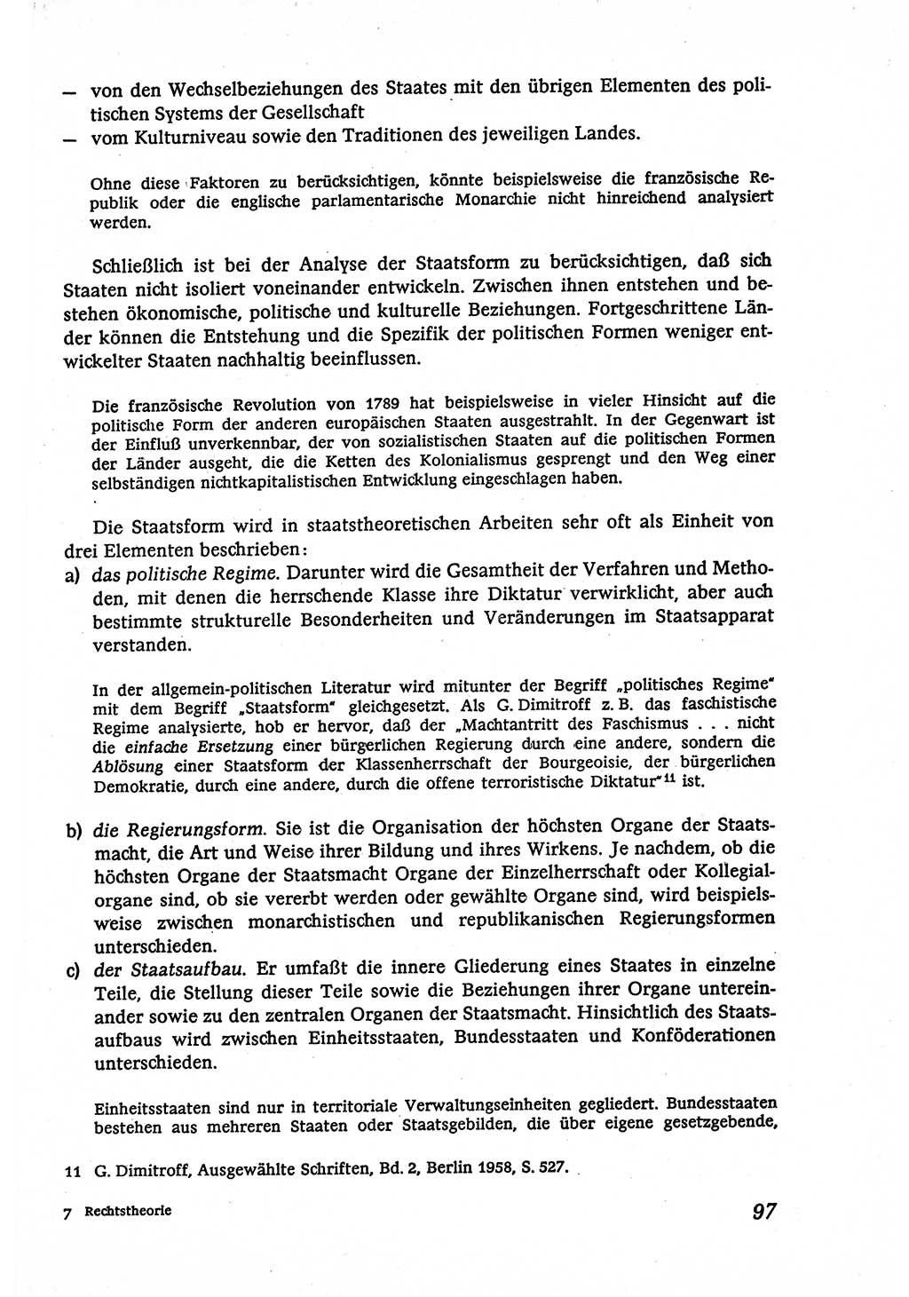 Marxistisch-leninistische (ML) Staats- und Rechtstheorie [Deutsche Demokratische Republik (DDR)], Lehrbuch 1980, Seite 97 (ML St.-R.-Th. DDR Lb. 1980, S. 97)