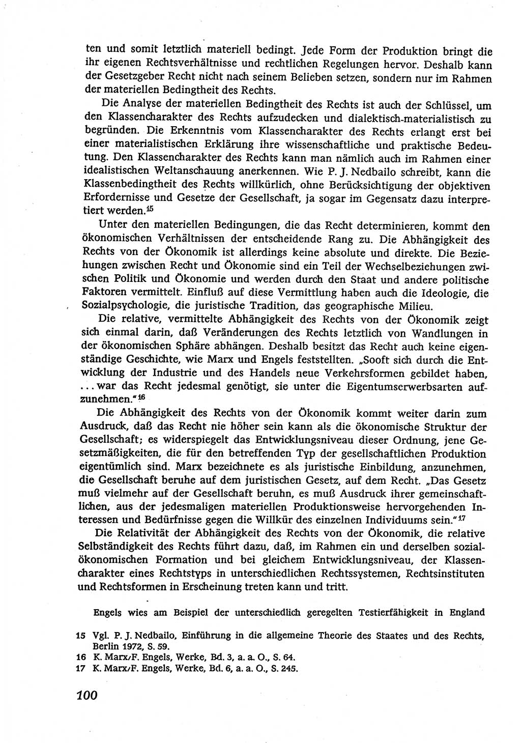 Marxistisch-leninistische (ML) Staats- und Rechtstheorie [Deutsche Demokratische Republik (DDR)], Lehrbuch 1980, Seite 100 (ML St.-R.-Th. DDR Lb. 1980, S. 100)