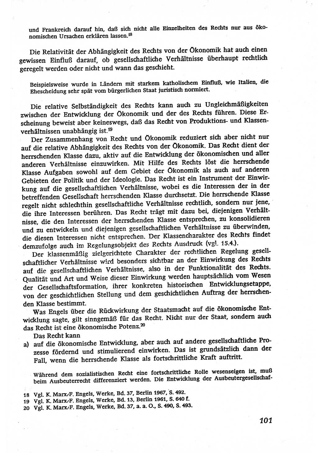 Marxistisch-leninistische (ML) Staats- und Rechtstheorie [Deutsche Demokratische Republik (DDR)], Lehrbuch 1980, Seite 101 (ML St.-R.-Th. DDR Lb. 1980, S. 101)