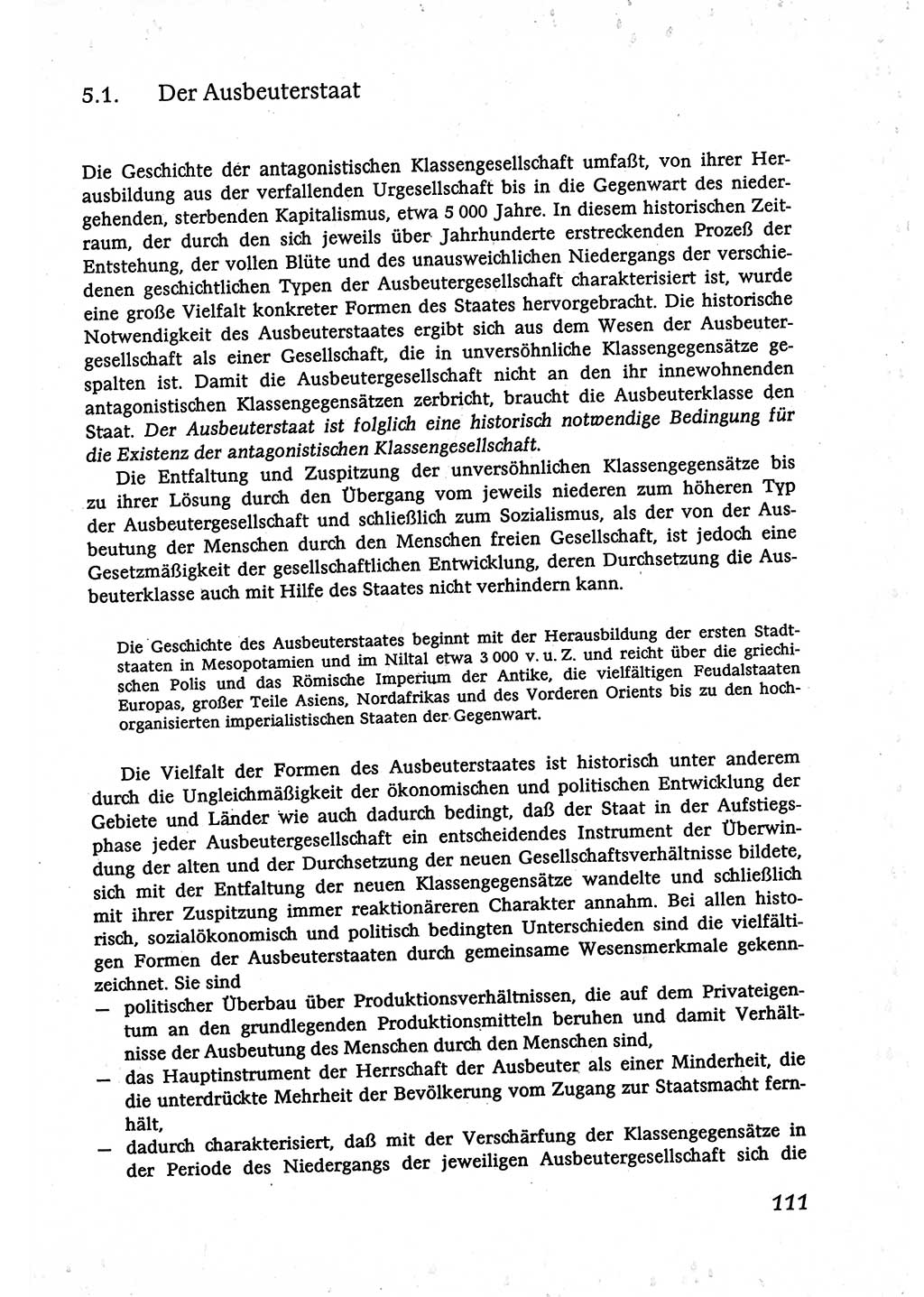 Marxistisch-leninistische (ML) Staats- und Rechtstheorie [Deutsche Demokratische Republik (DDR)], Lehrbuch 1980, Seite 111 (ML St.-R.-Th. DDR Lb. 1980, S. 111)