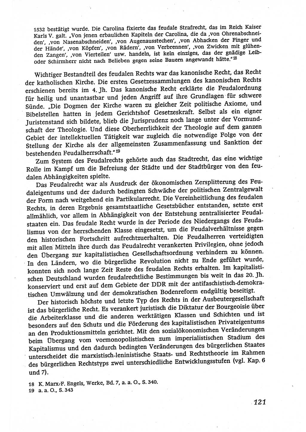 Marxistisch-leninistische (ML) Staats- und Rechtstheorie [Deutsche Demokratische Republik (DDR)], Lehrbuch 1980, Seite 121 (ML St.-R.-Th. DDR Lb. 1980, S. 121)