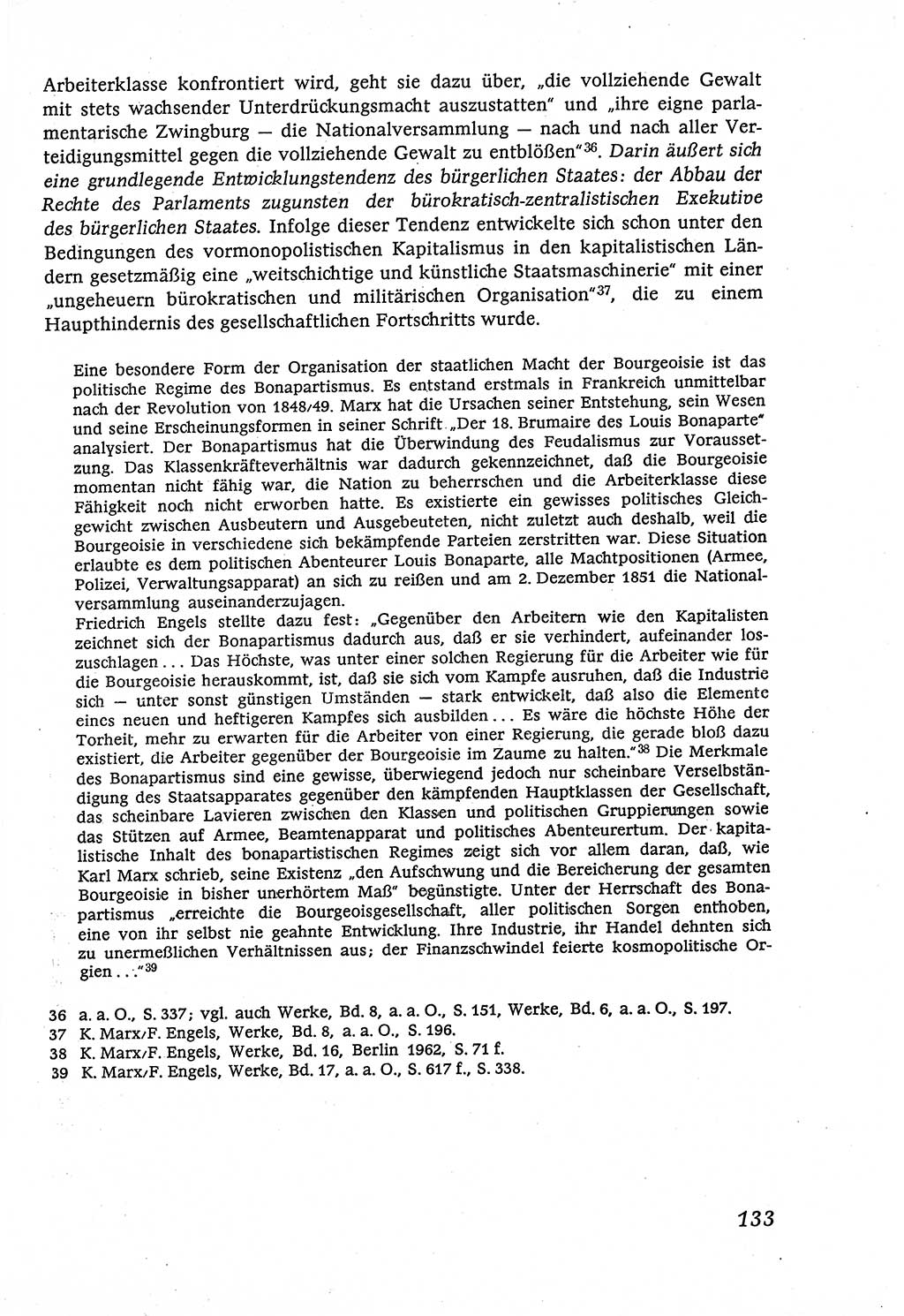 Marxistisch-leninistische (ML) Staats- und Rechtstheorie [Deutsche Demokratische Republik (DDR)], Lehrbuch 1980, Seite 133 (ML St.-R.-Th. DDR Lb. 1980, S. 133)