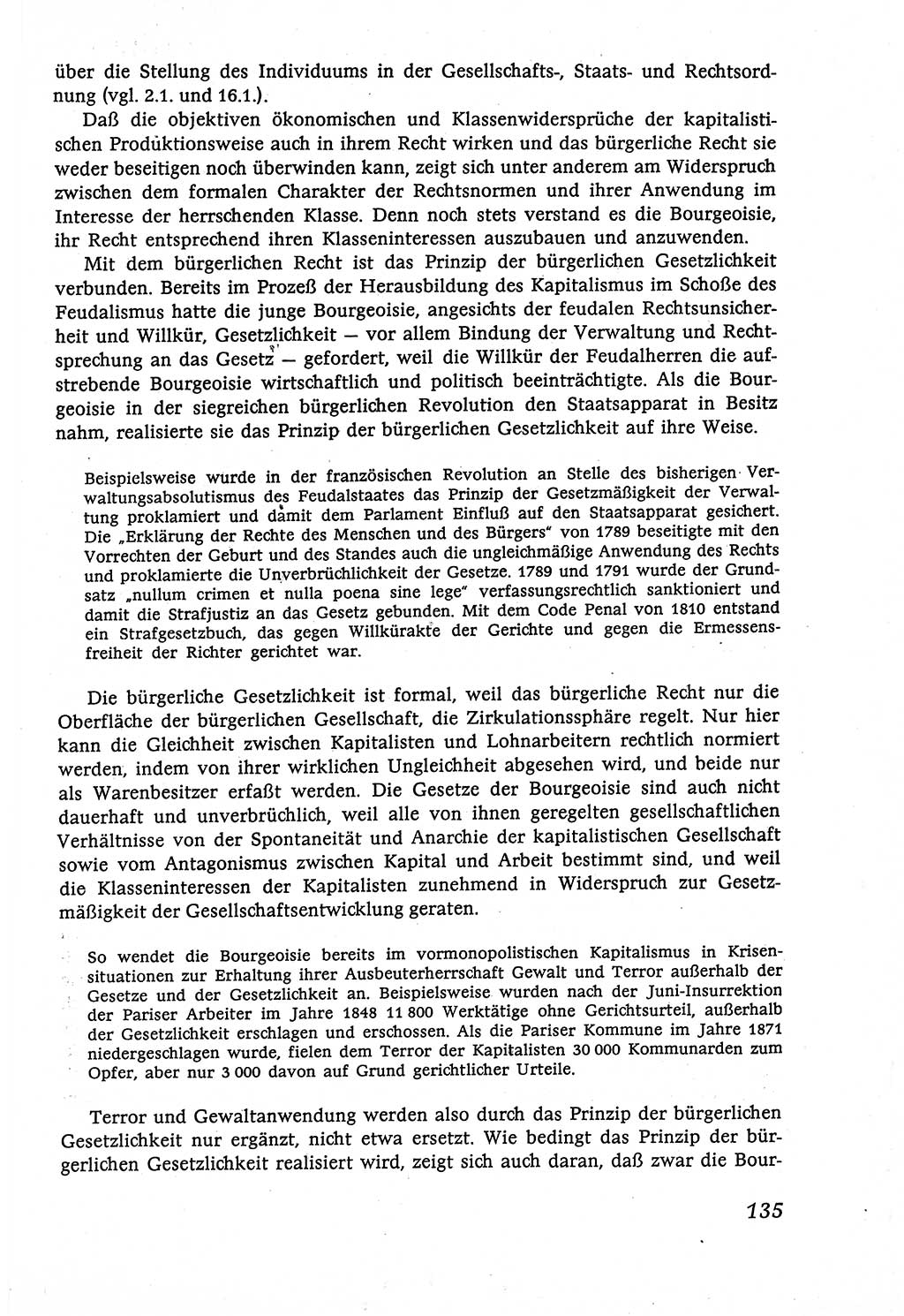 Marxistisch-leninistische (ML) Staats- und Rechtstheorie [Deutsche Demokratische Republik (DDR)], Lehrbuch 1980, Seite 135 (ML St.-R.-Th. DDR Lb. 1980, S. 135)
