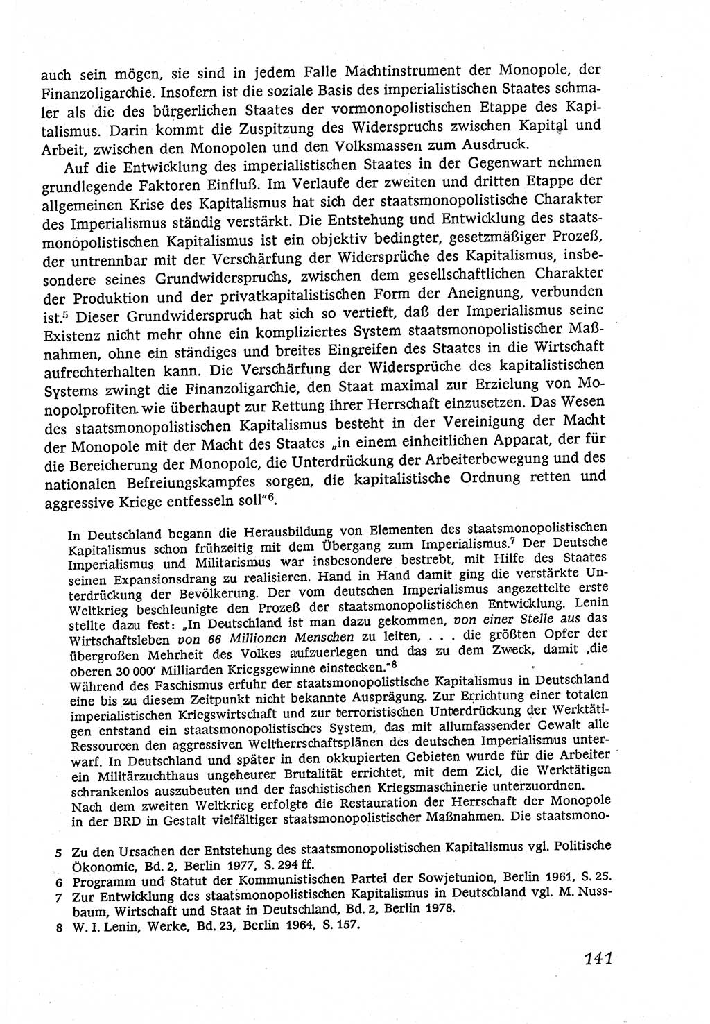 Marxistisch-leninistische (ML) Staats- und Rechtstheorie [Deutsche Demokratische Republik (DDR)], Lehrbuch 1980, Seite 141 (ML St.-R.-Th. DDR Lb. 1980, S. 141)
