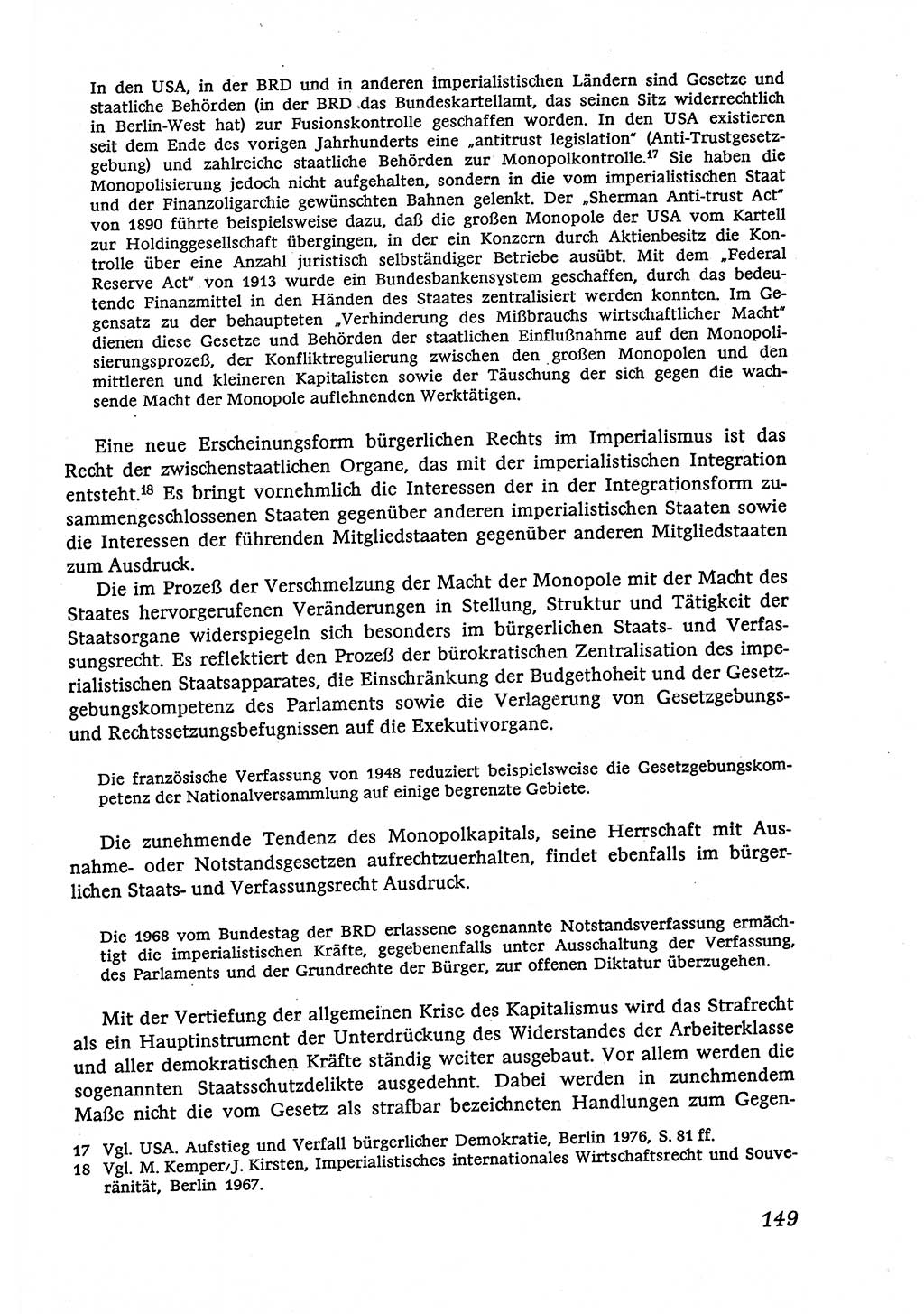 Marxistisch-leninistische (ML) Staats- und Rechtstheorie [Deutsche Demokratische Republik (DDR)], Lehrbuch 1980, Seite 149 (ML St.-R.-Th. DDR Lb. 1980, S. 149)