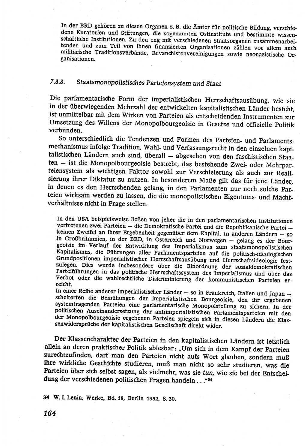 Marxistisch-leninistische (ML) Staats- und Rechtstheorie [Deutsche Demokratische Republik (DDR)], Lehrbuch 1980, Seite 164 (ML St.-R.-Th. DDR Lb. 1980, S. 164)