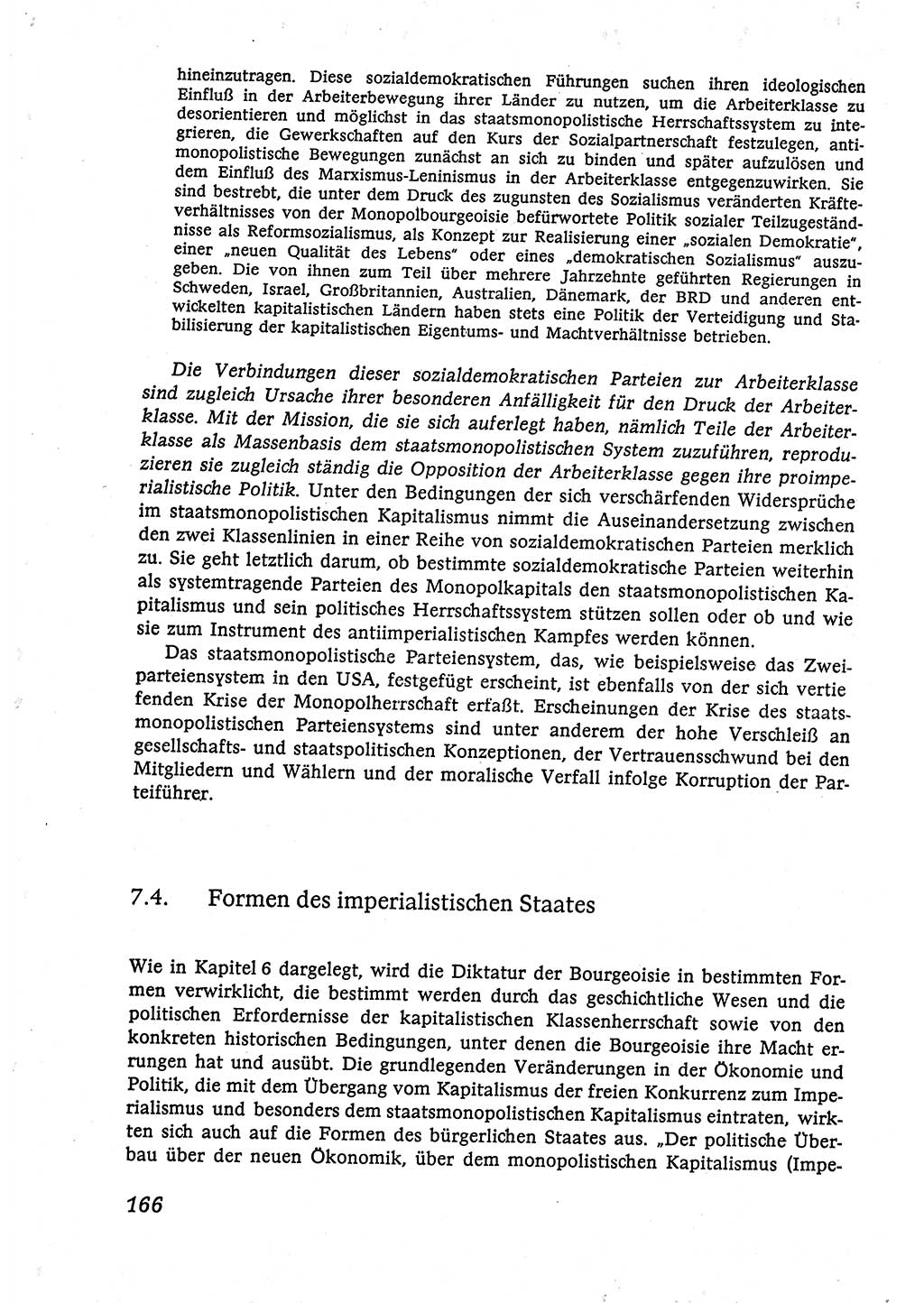 Marxistisch-leninistische (ML) Staats- und Rechtstheorie [Deutsche Demokratische Republik (DDR)], Lehrbuch 1980, Seite 166 (ML St.-R.-Th. DDR Lb. 1980, S. 166)