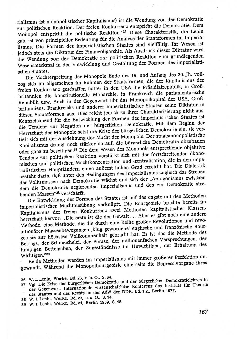 Marxistisch-leninistische (ML) Staats- und Rechtstheorie [Deutsche Demokratische Republik (DDR)], Lehrbuch 1980, Seite 167 (ML St.-R.-Th. DDR Lb. 1980, S. 167)