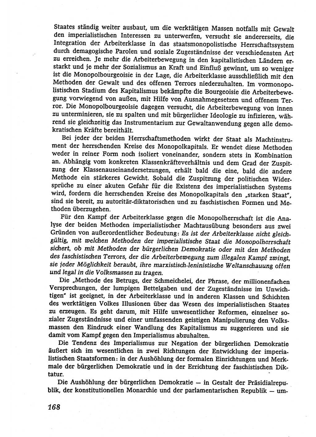 Marxistisch-leninistische (ML) Staats- und Rechtstheorie [Deutsche Demokratische Republik (DDR)], Lehrbuch 1980, Seite 168 (ML St.-R.-Th. DDR Lb. 1980, S. 168)