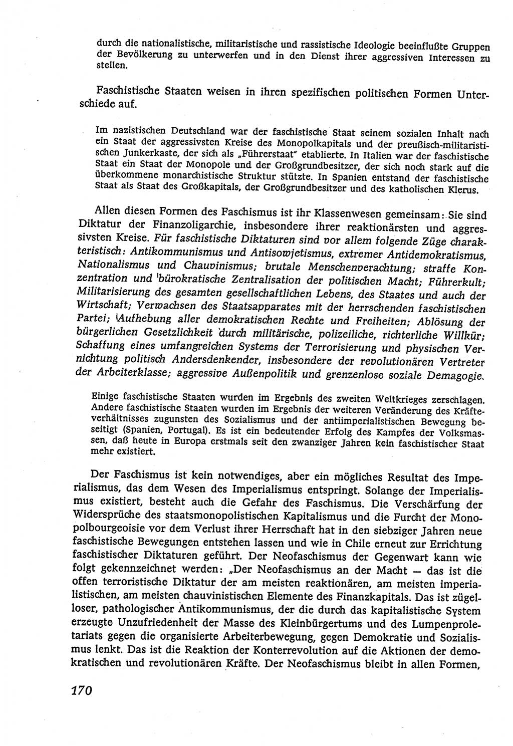 Marxistisch-leninistische (ML) Staats- und Rechtstheorie [Deutsche Demokratische Republik (DDR)], Lehrbuch 1980, Seite 170 (ML St.-R.-Th. DDR Lb. 1980, S. 170)